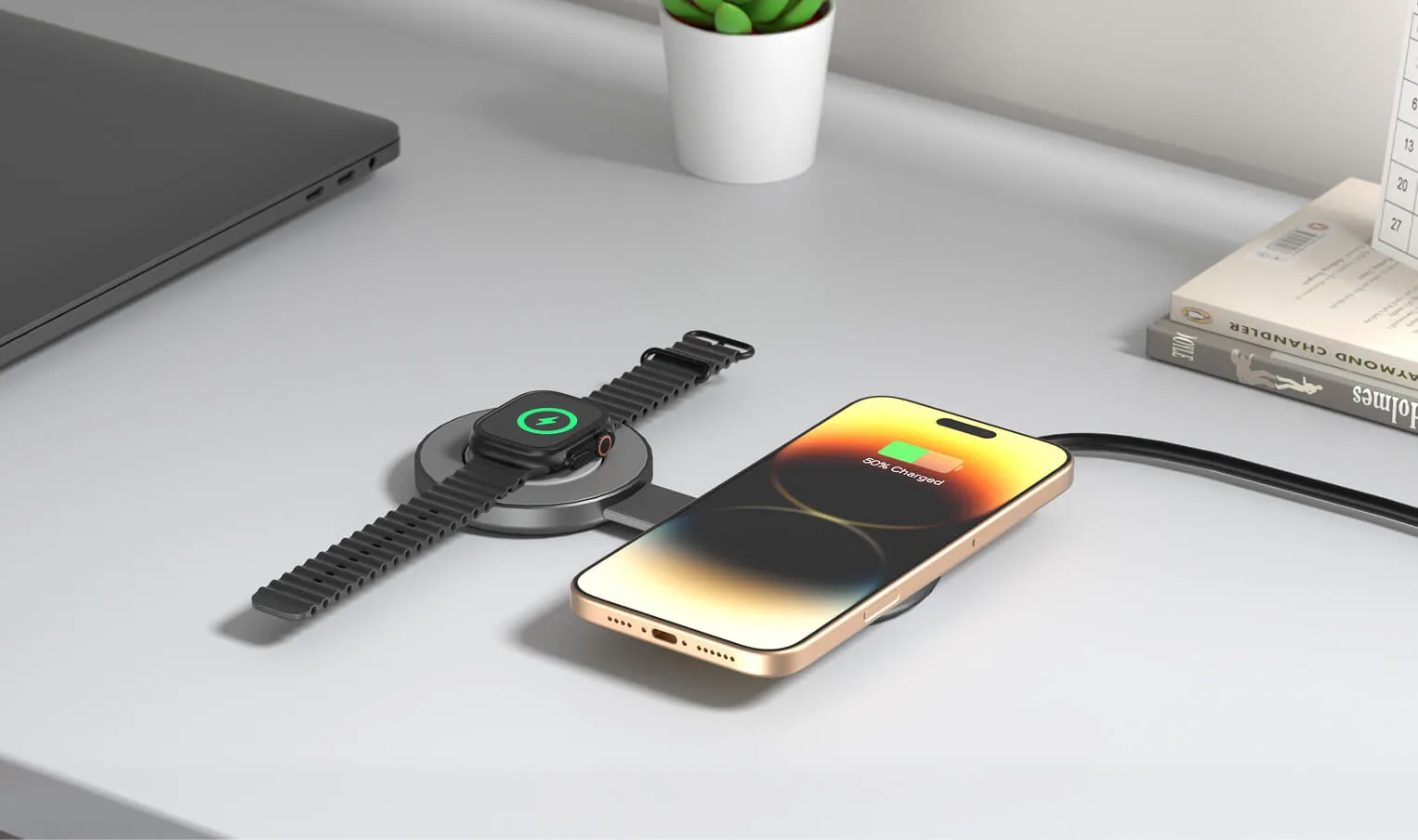 2-in-1 Foldable Wireless Charger